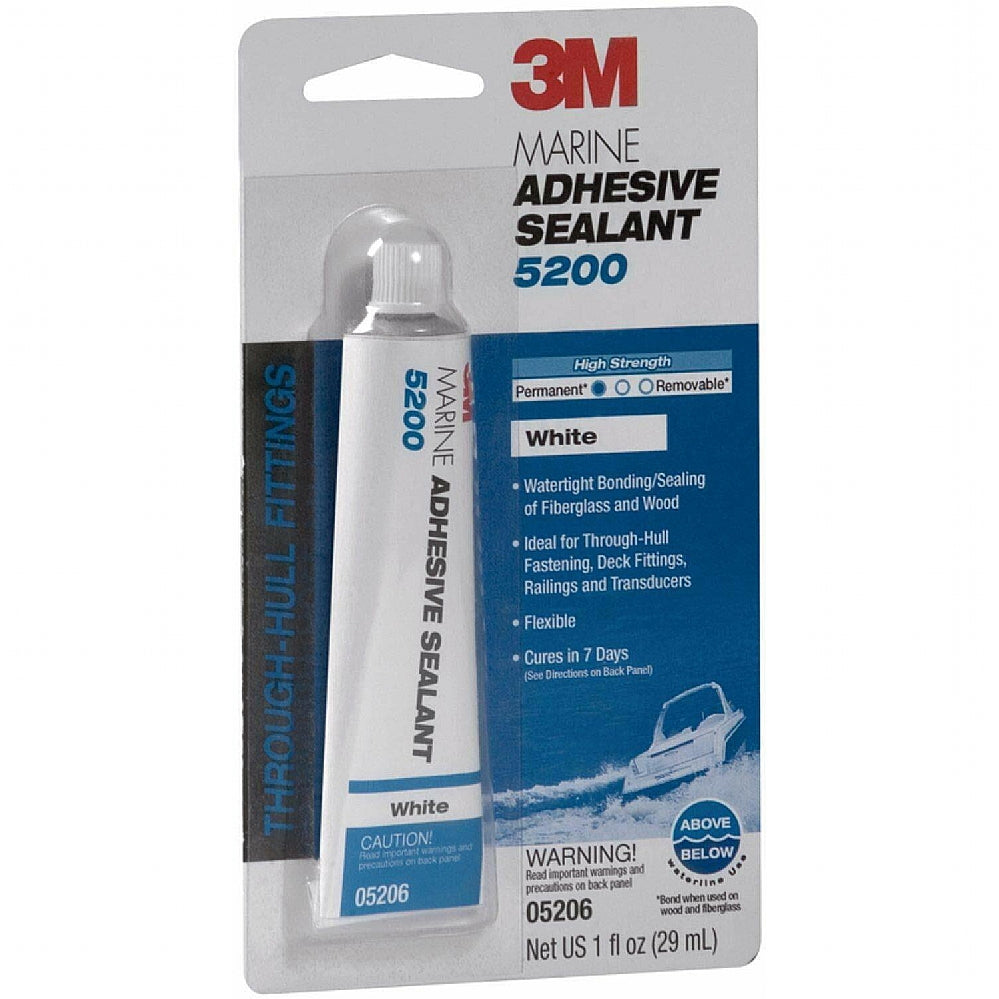 3M, 3M 5206 Marine Sealant 1oz White