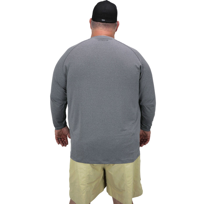 AFTCO, AFTCO Big Guy Samurai Heathered Long Sleeve Shirt