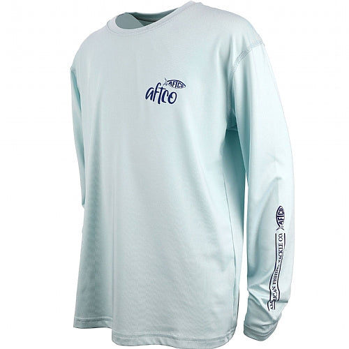 AFTCO, AFTCO Youth Boyshark Long Sleeve Performance Shirt