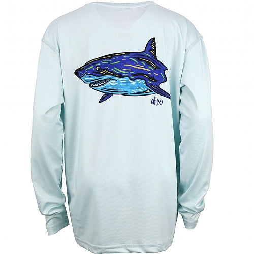 AFTCO, AFTCO Youth Boyshark Long Sleeve Performance Shirt