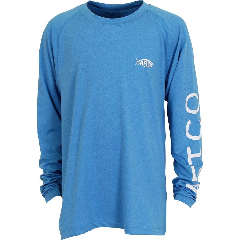 AFTCO, AFTCO Youth Flipper Long Sleeve Performance Knit Shirt