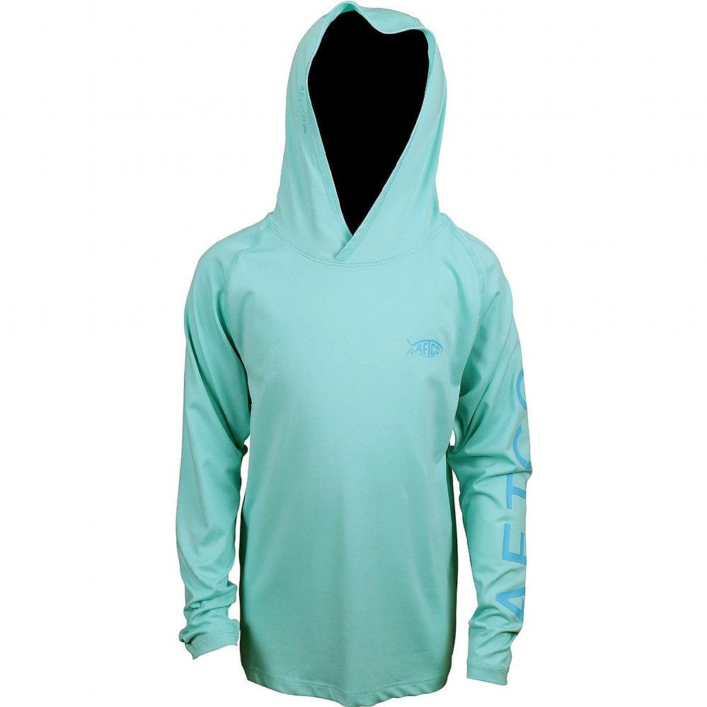 AFTCO, AFTCO Youth Samurai 2 Heathered LS Hooded Shirt