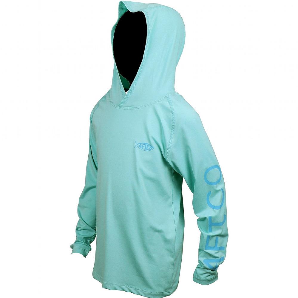 AFTCO, AFTCO Youth Samurai 2 Heathered LS Hooded Shirt