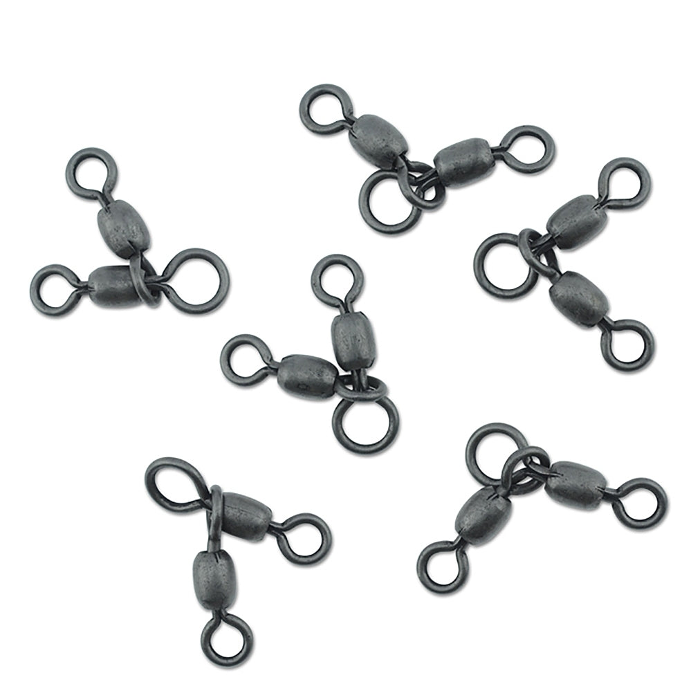 AMERICAN FISHING WIRE, AFW Brass Combination Crane Swivels - Black