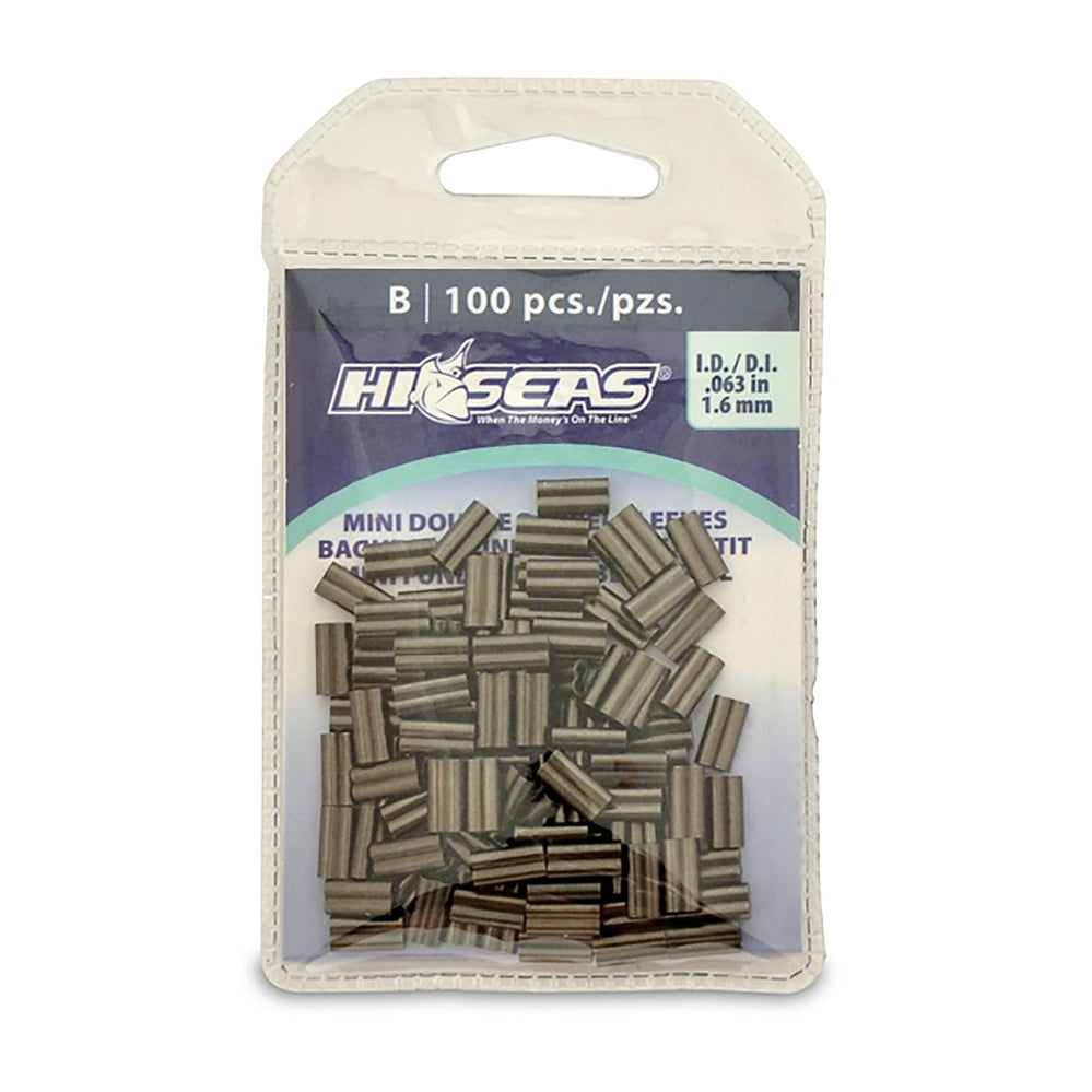 AMERICAN FISHING WIRE, AFW Hi-Seas Mini Double Barrel Copper Sleeves