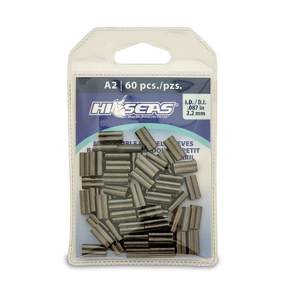 AMERICAN FISHING WIRE, AFW Hi-Seas Mini Double Barrel Copper Sleeves