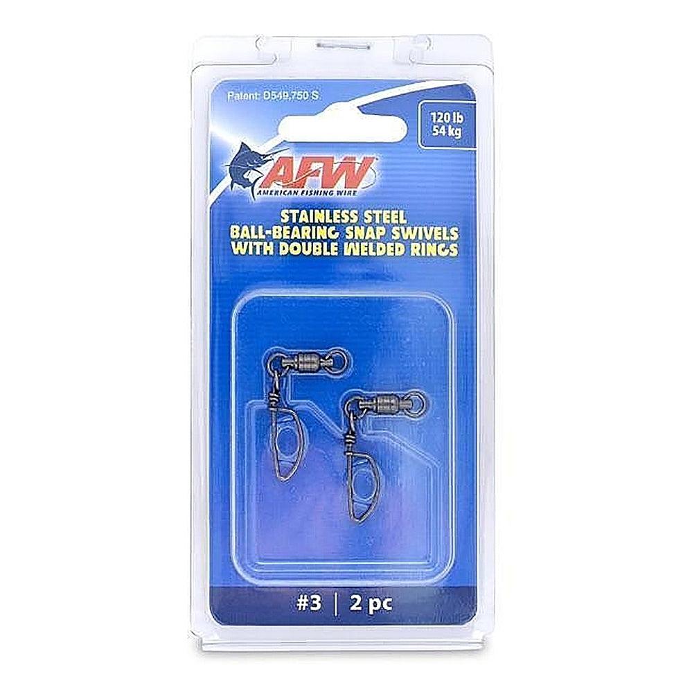 AMERICAN FISHING WIRE, AFW Stainless Steel Ball-Bearing Snap Swivels