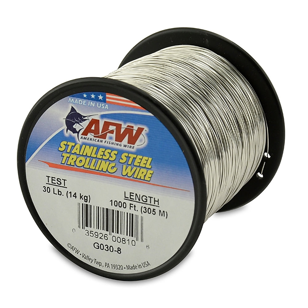 AMERICAN FISHING WIRE, AFW Stainless Steel Trolling Wire - Bright