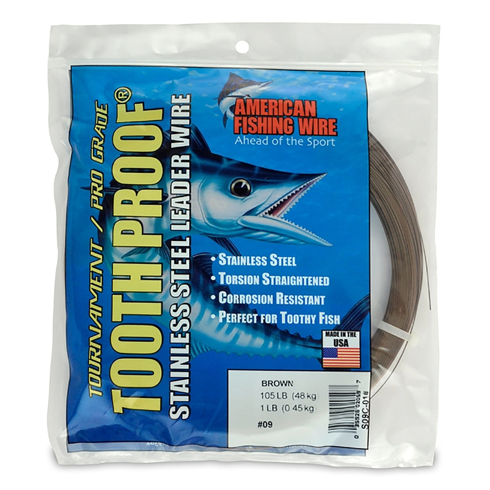 AMERICAN FISHING WIRE, AFW Tooth Proof Tournament Straight Lengths 36in