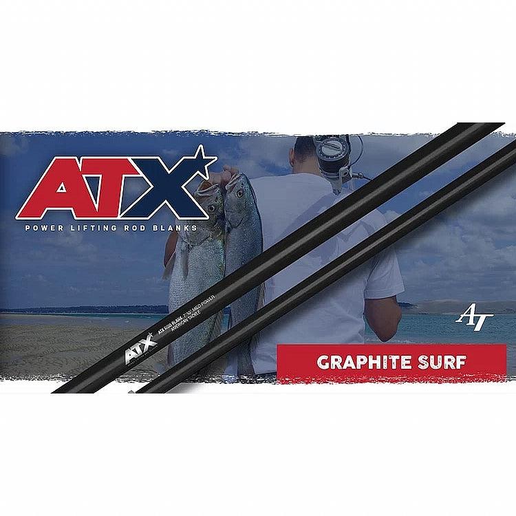 AMERICAN TACKLE, American Tackle ATX Graphite Surf 10' (15-30#) Medium 2PC Rod Blank