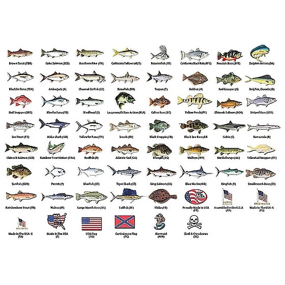 AMERICAN TACKLE, American Tackle Fish Decals