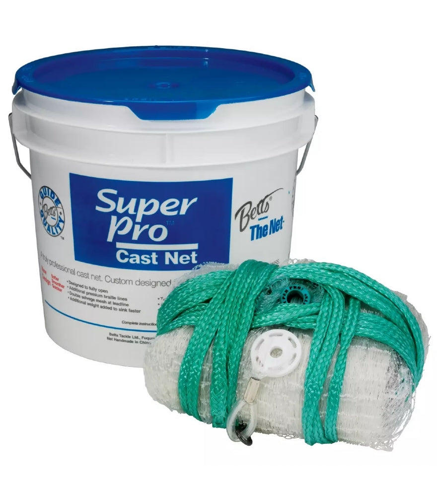 BETTS TACKLE, Betts Super Pro Deep Hole Cast Nets 5/8" - 10FT