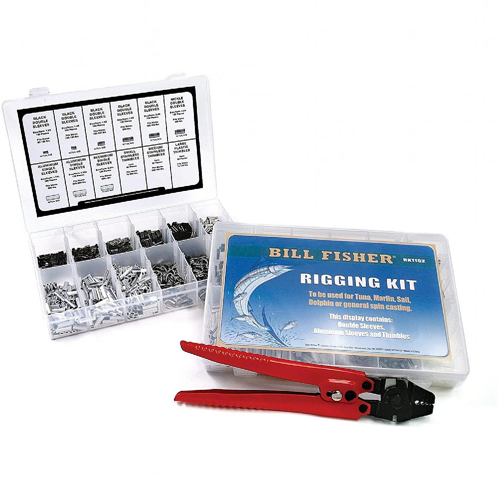 BILLFISHER, Billfisher RK1152 Rigging Kit 1050Pcs With Crimper