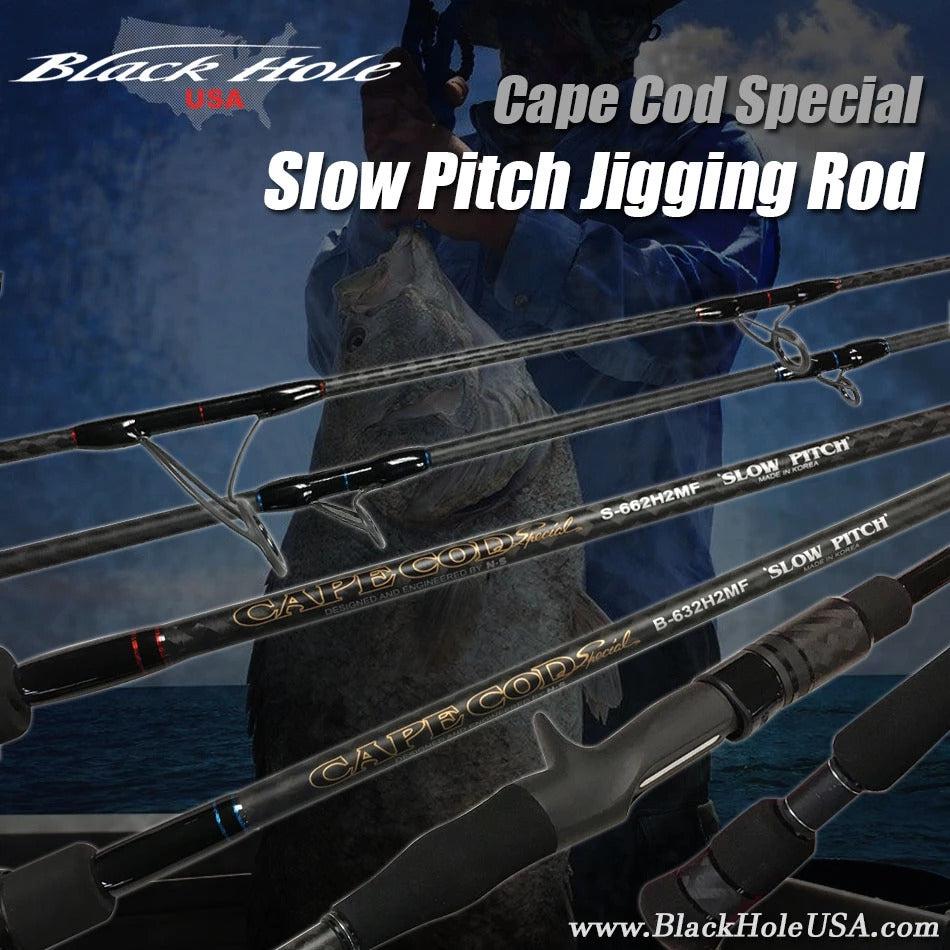 BLACK HOLE, Black Hole Cape Cod Special Slow Pitch Jig Rod 5FT8IN (Spiral)