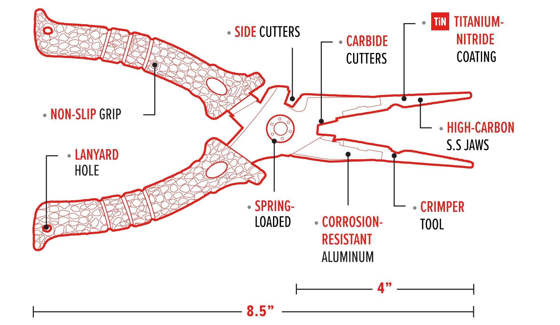 BUBBA BLADE, Bubba 8.5"  Pliers