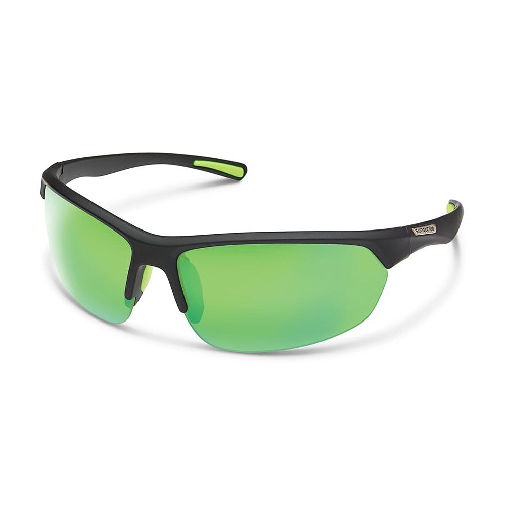 SUNCLOUD, Buy 1 Suncloud Slice Sunglasses Matte Black | Green Mirror Get 1 FREE