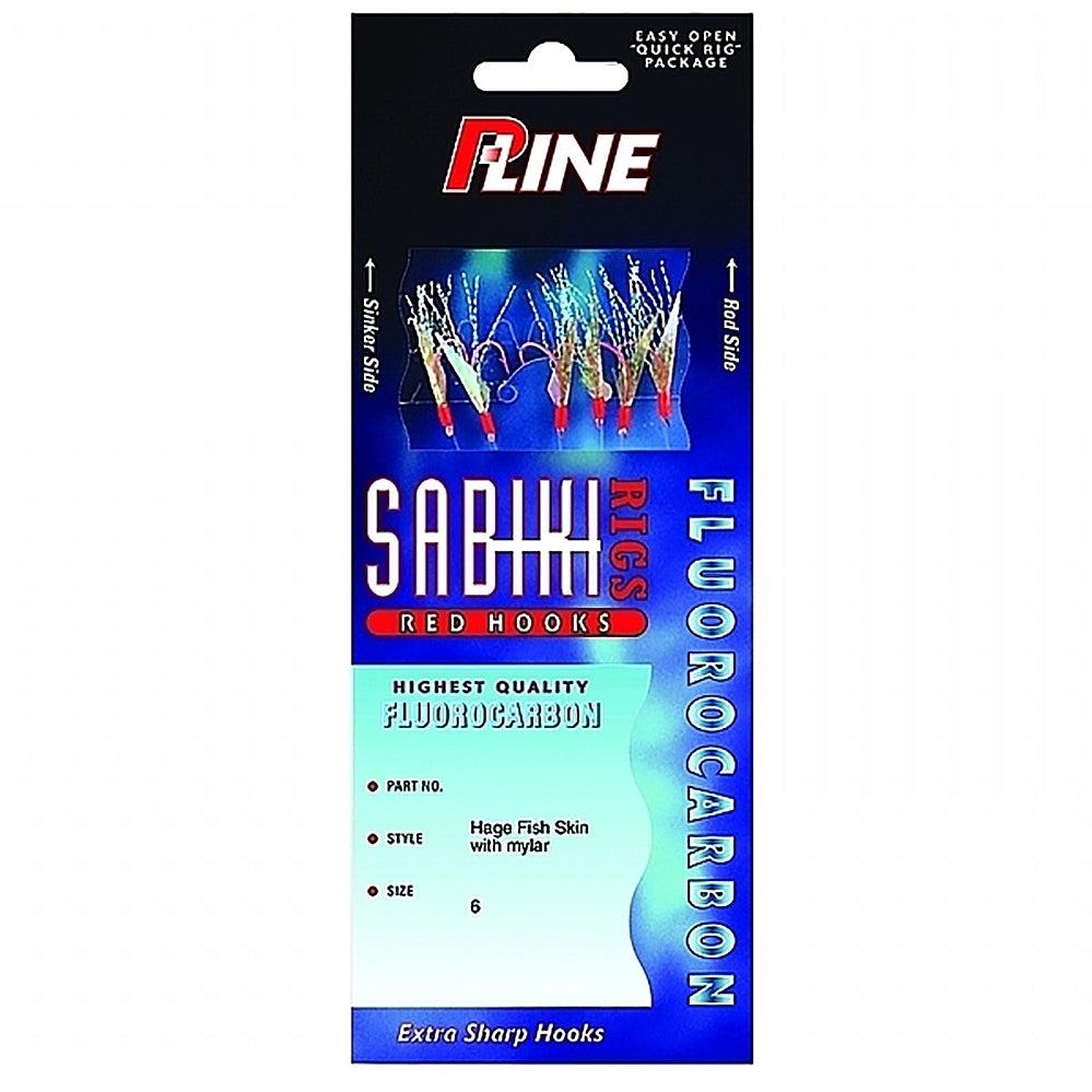 PLINE, Buy 2 P-Line Sabiki with Mylar Fluorocarbon with Red Hook Get 1 FREE