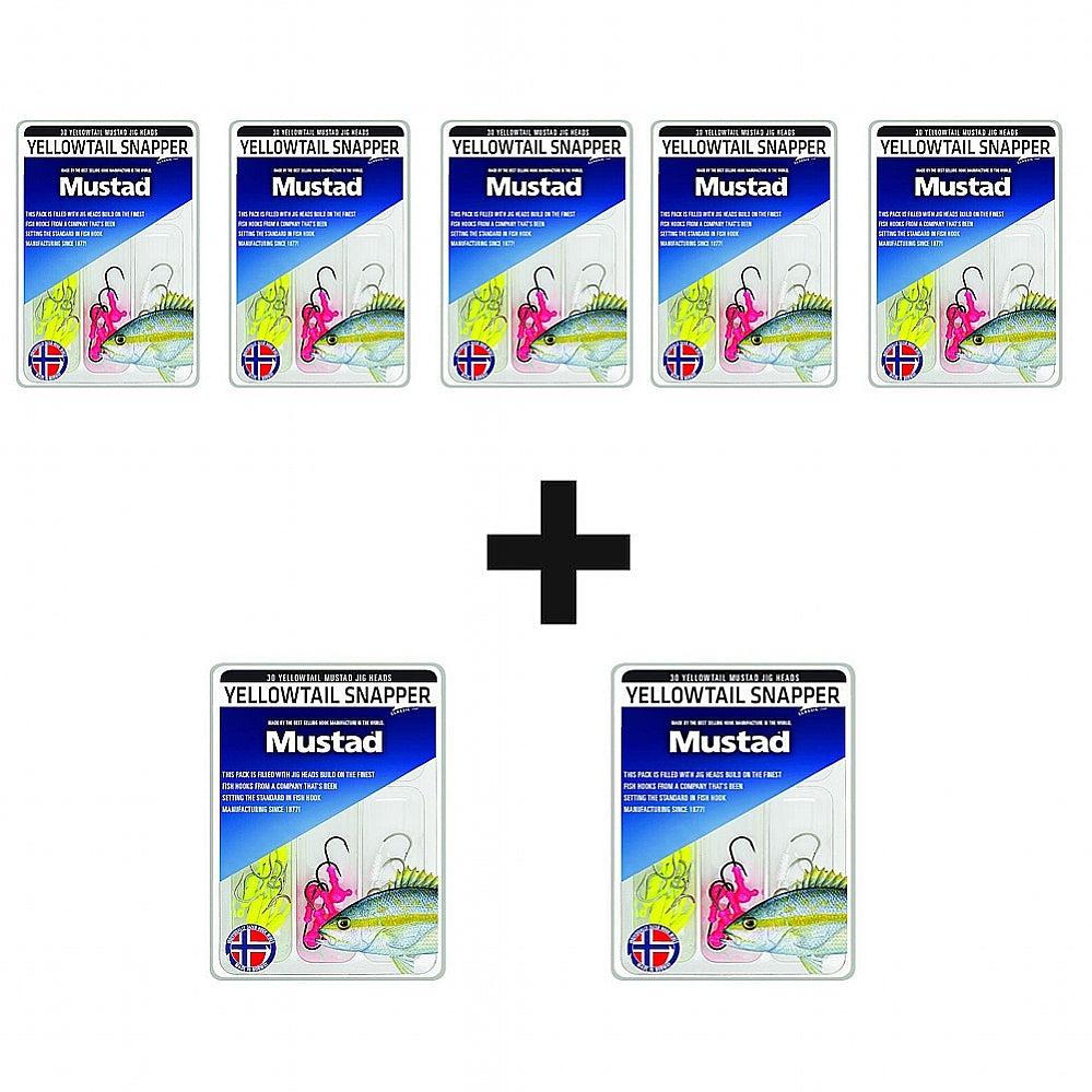 MUSTAD, Buy 5 + 2 FREE Mustad Snap Yellowtail Jig Kit