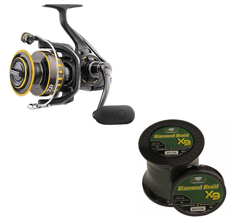 DAIWA/MOMOI, Buy Daiwa BG Spin 2000 and Get Momoi Diamond Braid Generation III 9X 300yds Dark Green FREE