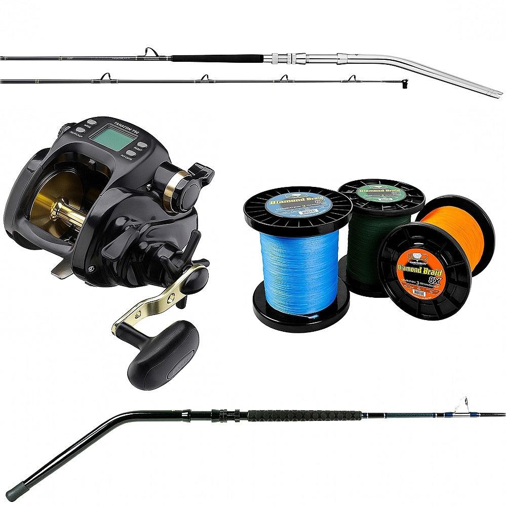 DAIWA, Buy Daiwa Tanacom 750 with Rod and GET FREE BRAID (Momoi Diamond 8X 1200yds in 80 or 100 )