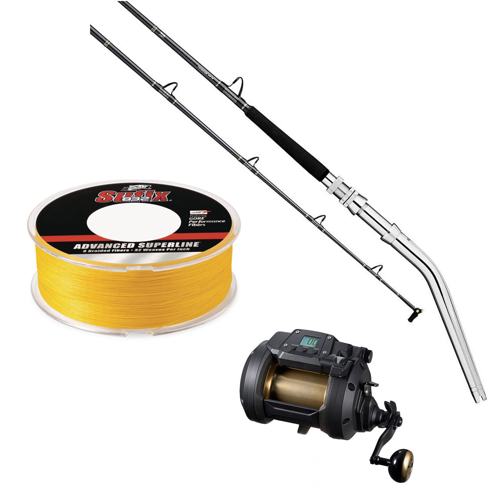 DAIWA, Buy Daiwa Tanacom 800 Spooled with Braid and Get Tanacom 5FT6IN Medium Heavy Deep Drop Rod FREE