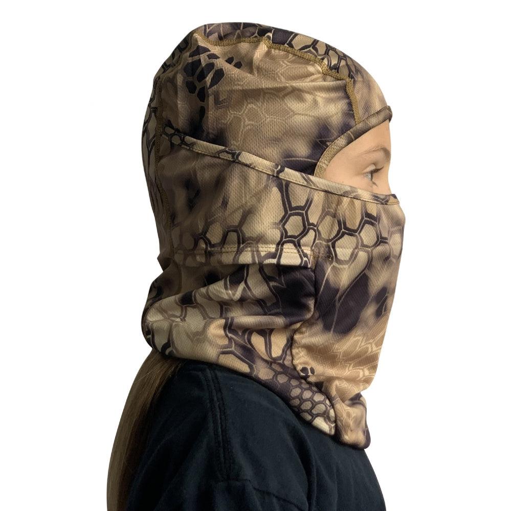 CHAOS, CHAOS Youth Facemask Brown Camo