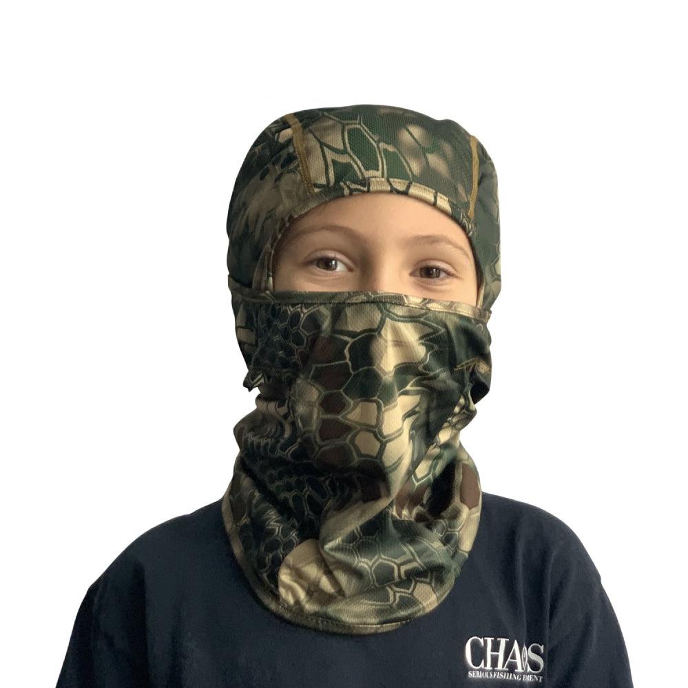 CHAOS, CHAOS Youth Facemask Green Camo