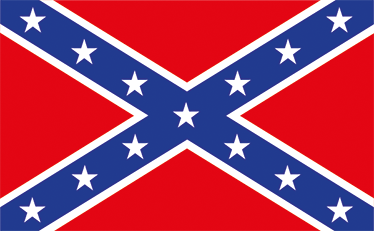 DUN-LAP, Confederate Flag Decal