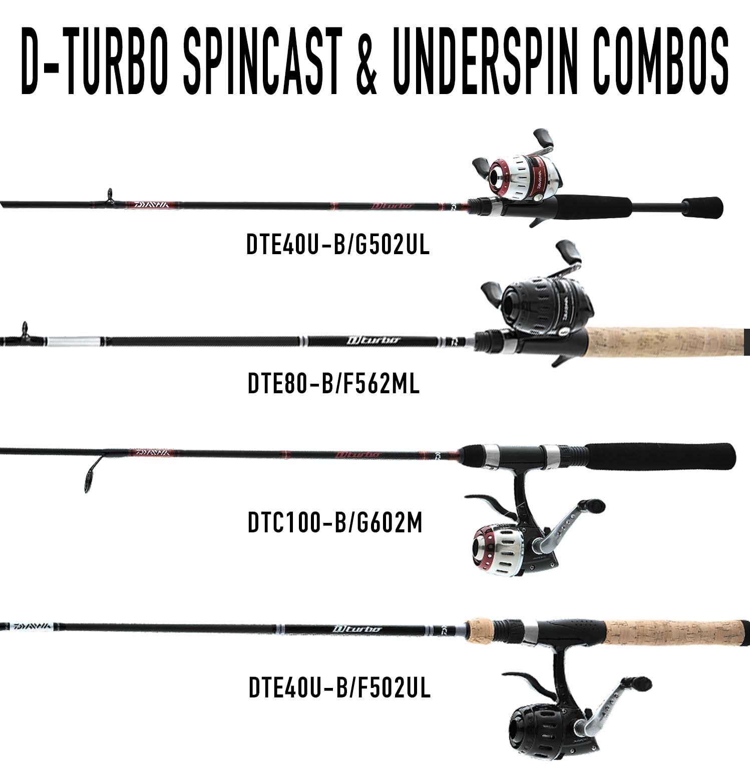 DAIWA, Daiwa D-Turbo Spincast Rod/Reel Combo