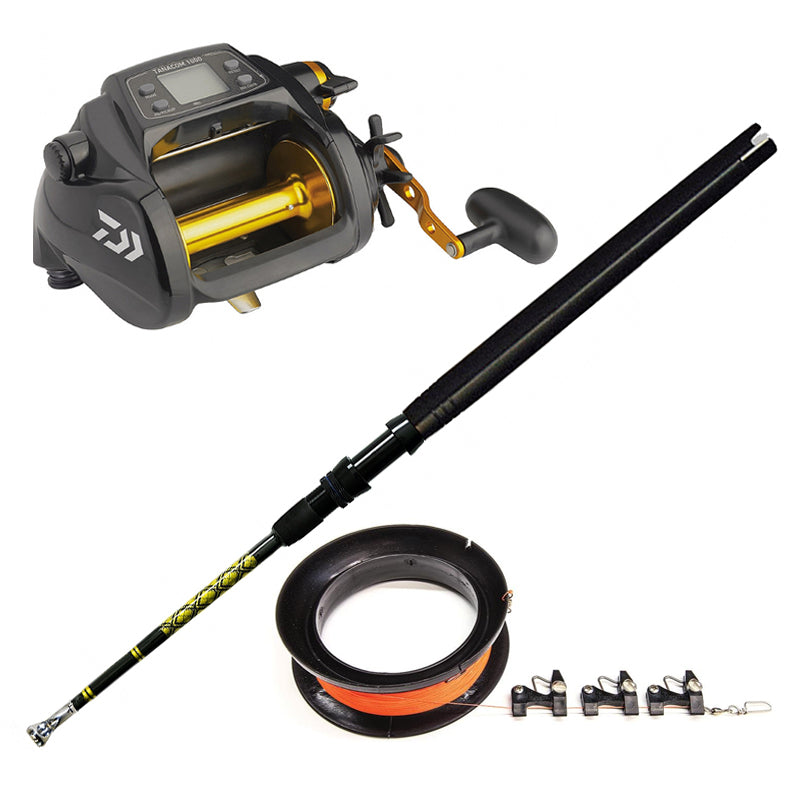 DAIWA/CHAOS, Daiwa Tanacom 1000 with CHAOS Kite Rod 32" with Winthrop Top and Tigress Kite Line Assembly