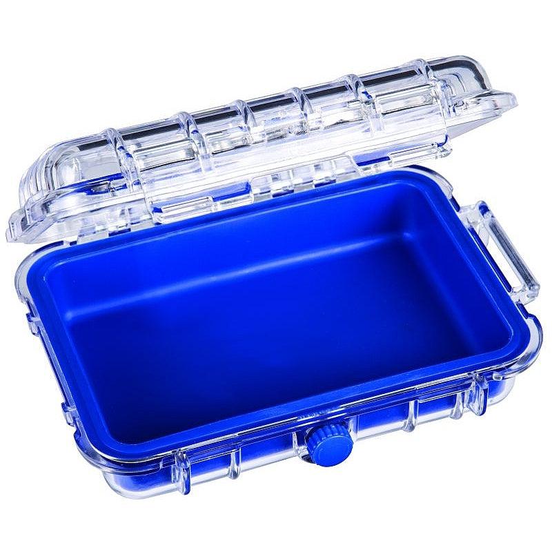 FLAMBEAU, Flambeau 302HD Series-Tuff Box with Zerust-Blue and Clear Lid 6.5" x 4.7"