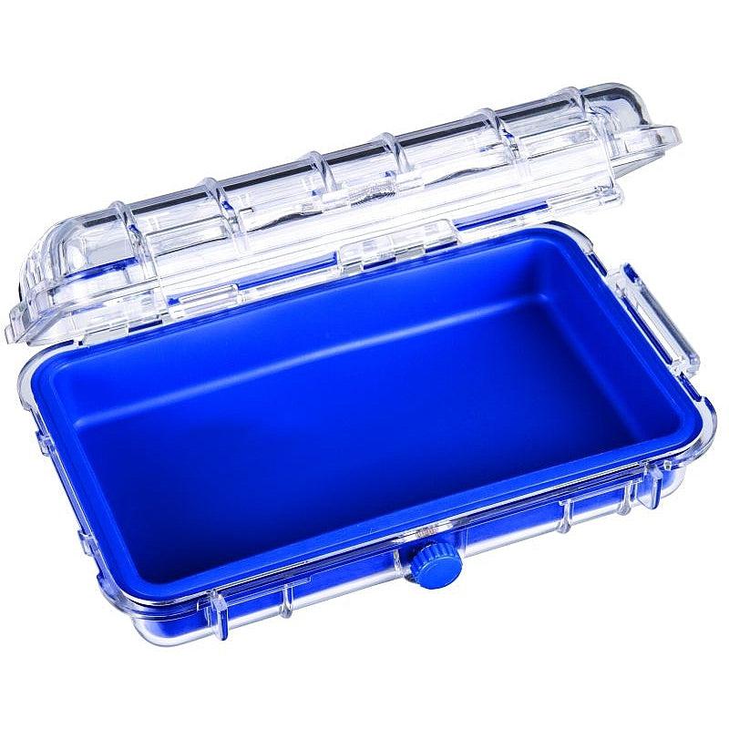 FLAMBEAU, Flambeau 402HD Series-Tuff Box with Zerust-Blue and Clear Lid 7.5" x 5.12"