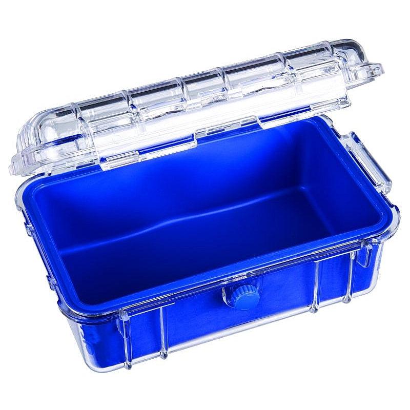 FLAMBEAU, Flambeau 502HD HD Series-Tuff Box with Zerust-Blue and Clear Lid 7.68" x 5.12"