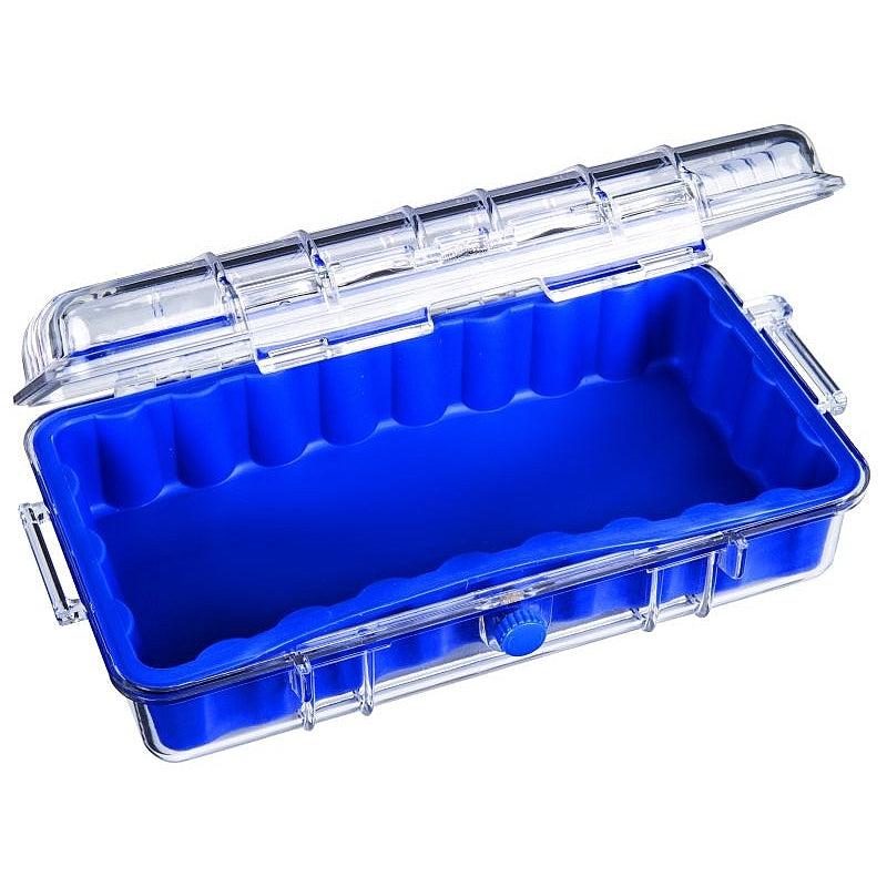 FLAMBEAU, Flambeau 602HD HD Series-Tuff Box with Zerust-Blue and Clear Lid 9.8" x 5.6"