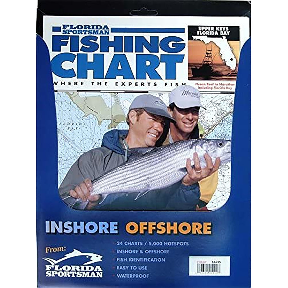 INTERMEDIA OUTDOORS, Florida Sportsman Fishing Chart Upper Keys-Florida bay