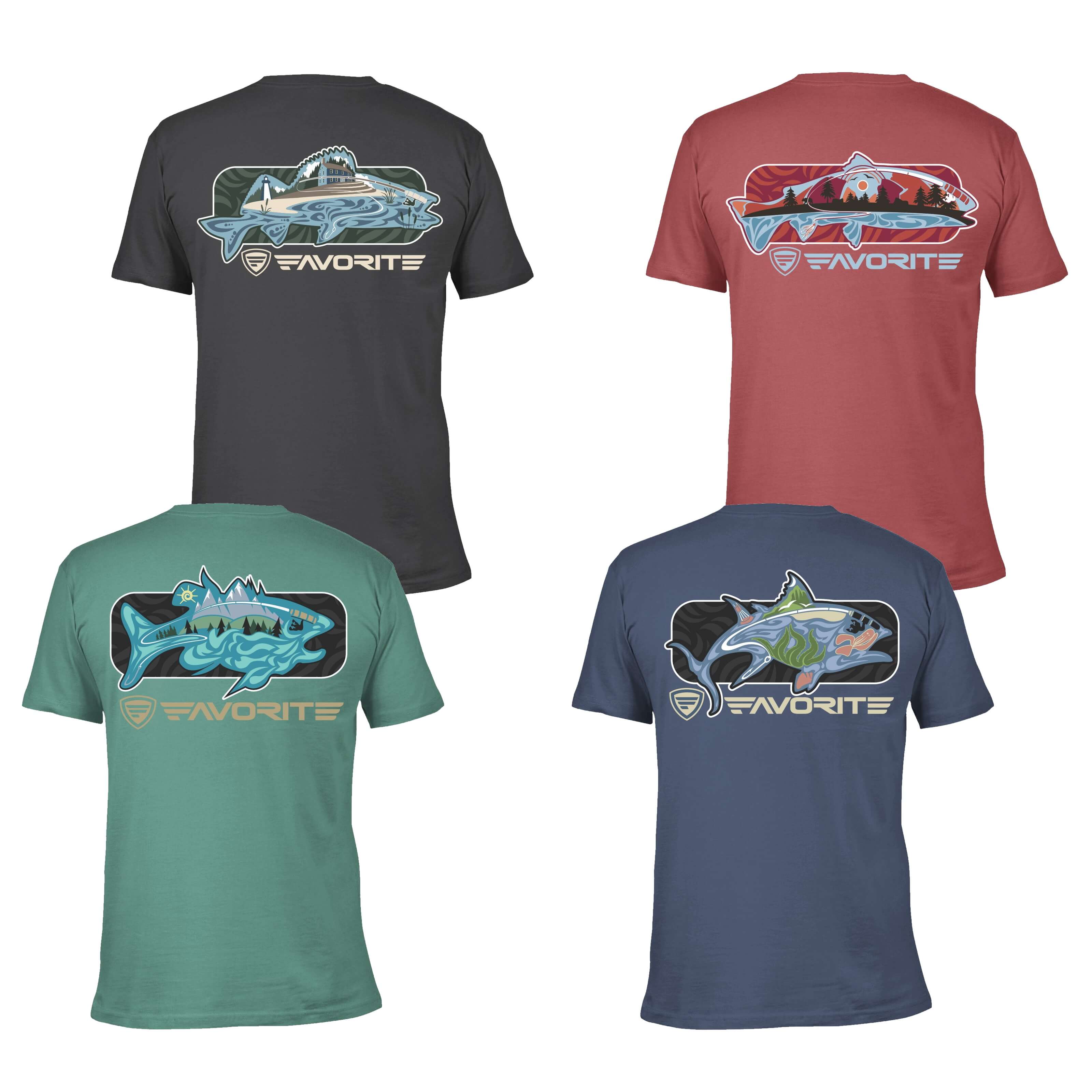 Favorite Fishing, Simmer Series T-Shirt