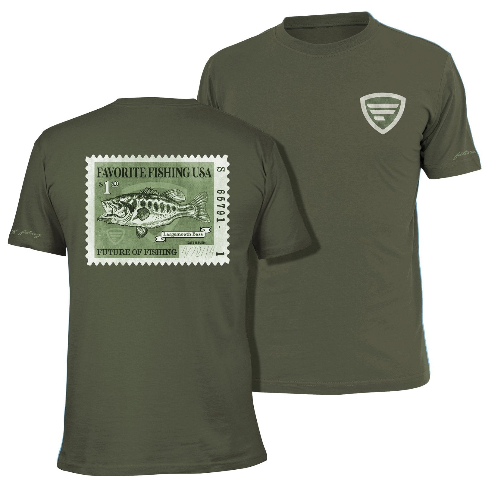 Favorite Fishing, Stamp T-Shirt